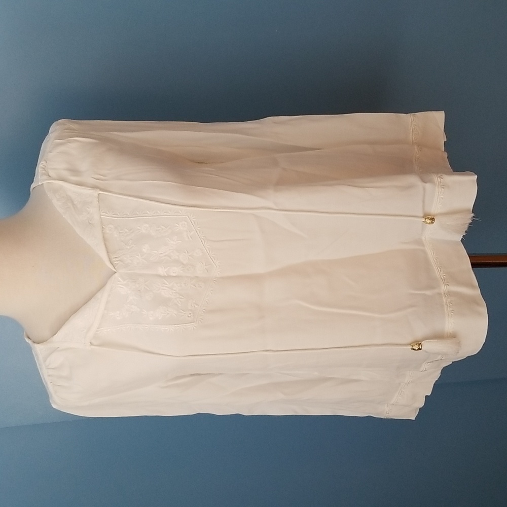 Hallhuber Embroidered Long Sleeve Blouse Size 4/6